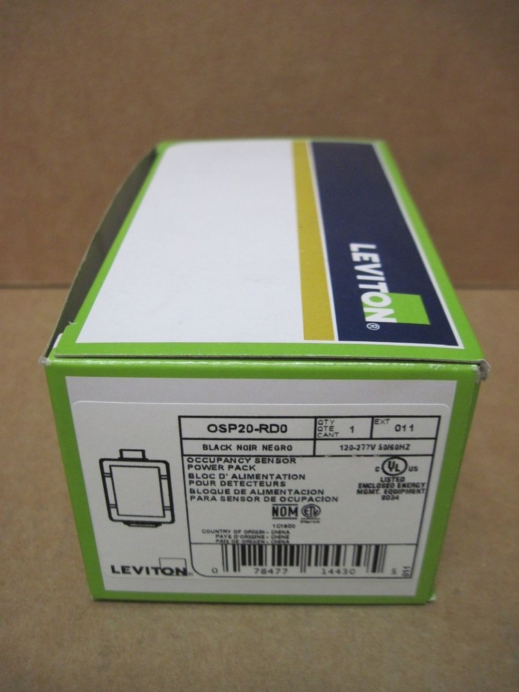 Leviton OSP20-RD0 Black Occupancy Sensor Power Pack 120-277V