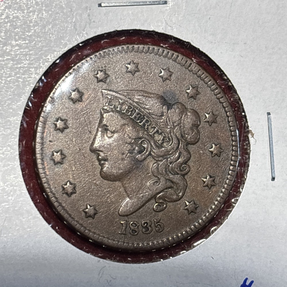 1835 coronet large cent Nice Grade Free Shipping