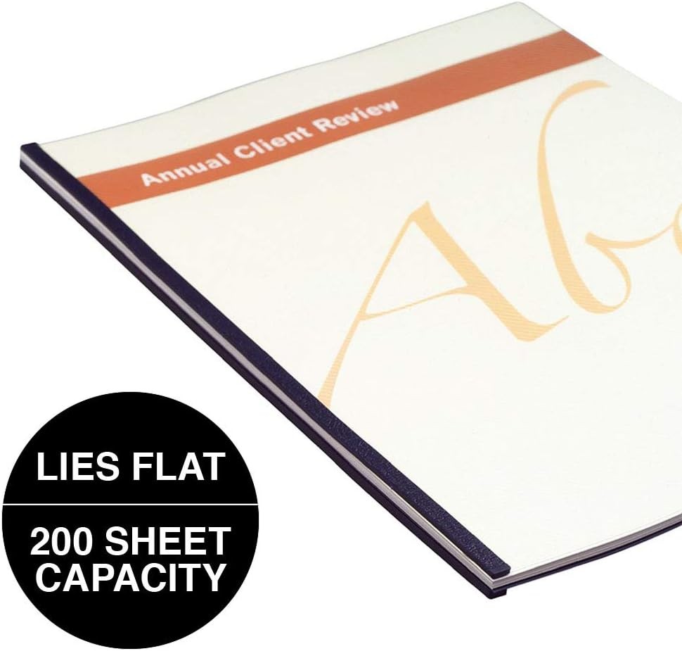 4 Pin Binding Spines 200 Sheet Capacity 25/Pack, 4 Pack/Case, 1 Case (9741630CS)