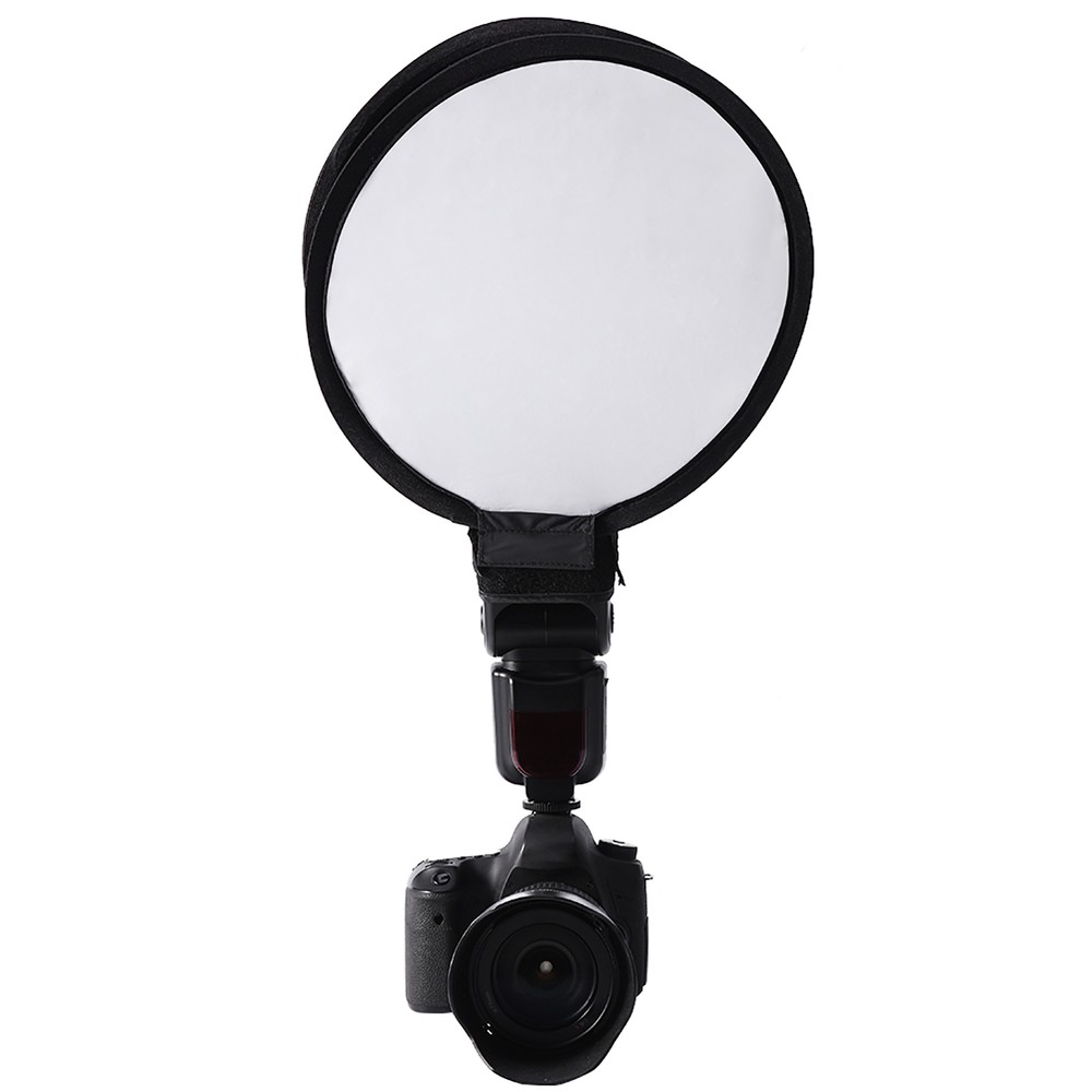 30cm Mini Portable Round Beauty Dish Speedlite Flash Diffuser Softbox Fit