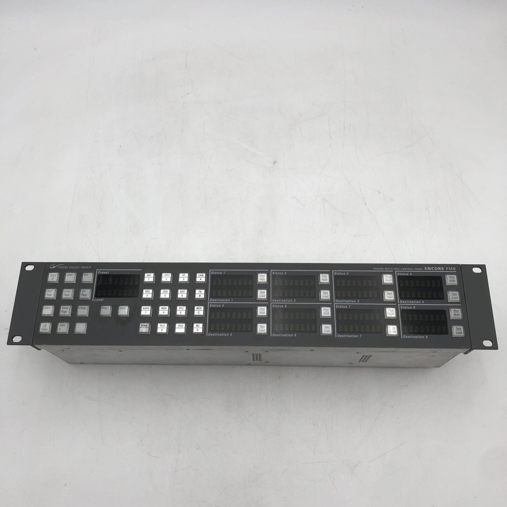 USED Grass Valley Encore/Prelude PMB Control Panel POWER TESTED READ E