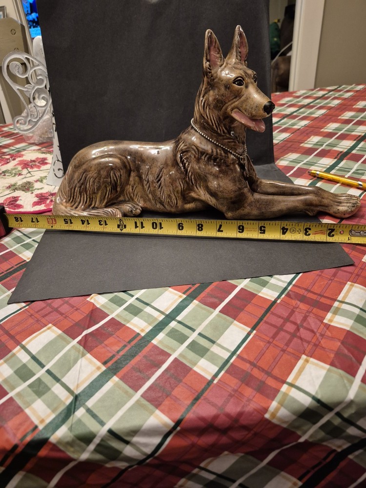 Vintage 1955 Ceramic German Shepherd!