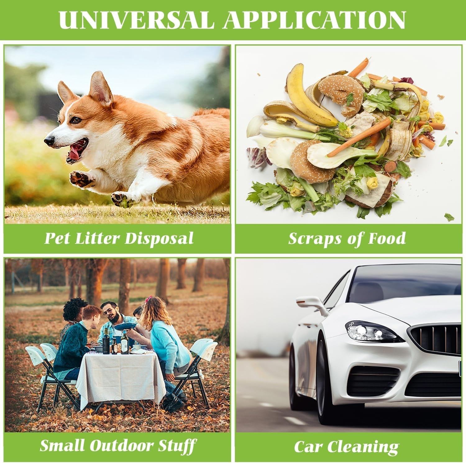 4 Gallon Trash Bags 120 Count Clear Small Plastic Garbage Bags for Kitchen