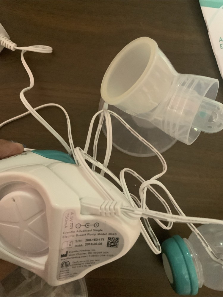 Evenflo Advanced Single Breast Pump Portable Fingertip Control Electric