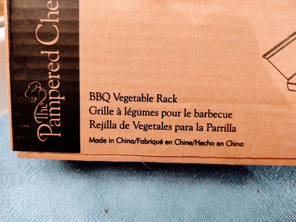 The Pampered Chef 2712 BBQ Vegetable Rack Open Box