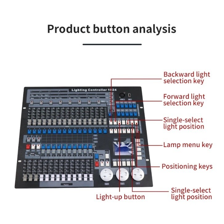 KingKong 1024 DMX Controller With Flight Case DMX Console Stage Light Controller