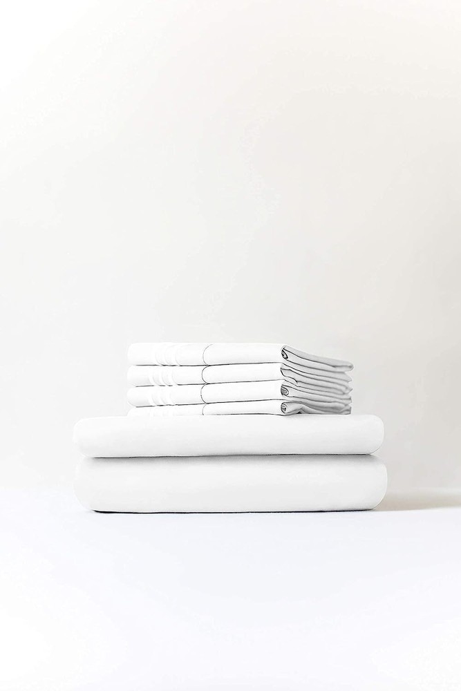 Queen Size Sheet Set - Extra Soft Microfiber - Deep Pockets - Cooling