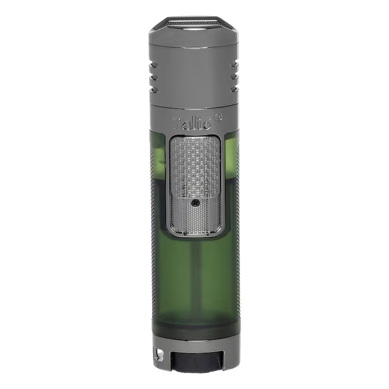 Palió® Veneto™ Quadruple Jet-Flame Lighter, High capacity tank, Green