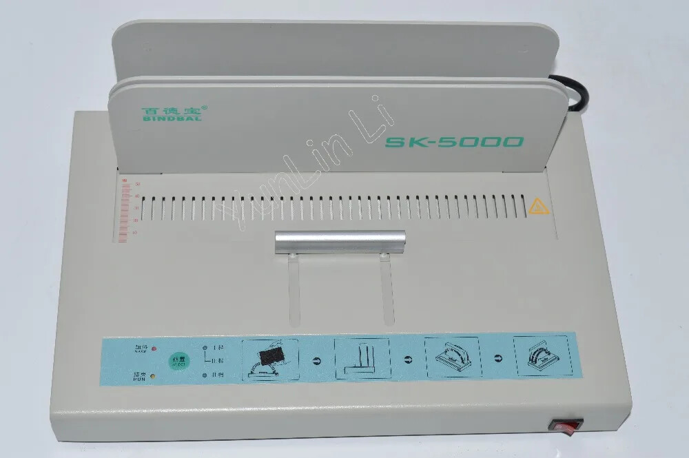Hot Glue Desktop Paper Binder Machine Binding Machine 50mm Paper Thickness