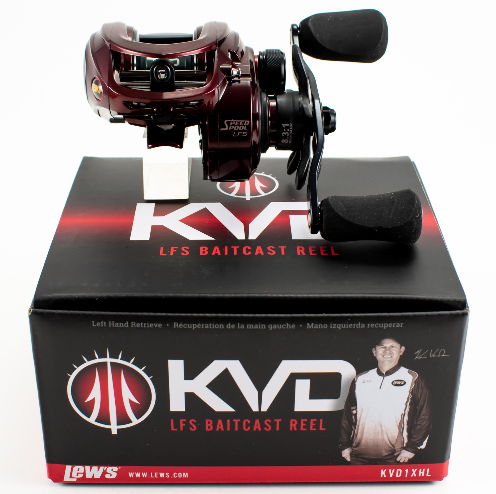 LEW'S KVD LFS KVD1XHL 8.3:1 GEAR RATIO LEFT HAND BAITCAST REEL