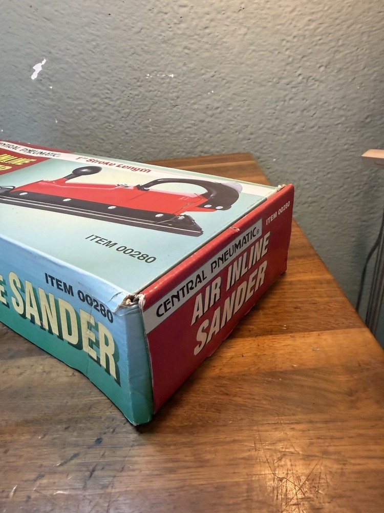 Central Pneumatic Air Inline Sander#280 Tested /Works