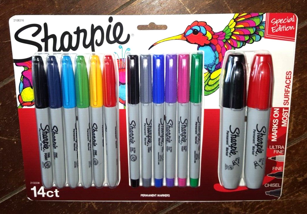Sharpie 14ct Ultra Fine/Fine/Chisel Permanent Markers Set -Special Edition-