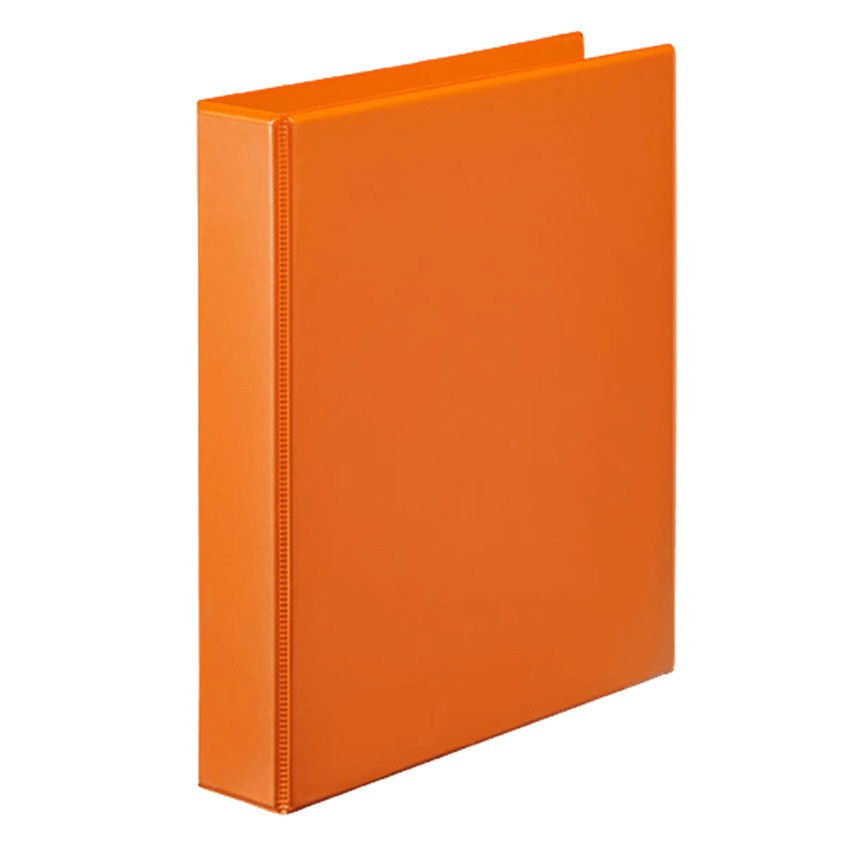 NEW Marbig Clear View Insert Ring Binder Folder 2D 25mm A4 Orange 20 Pack