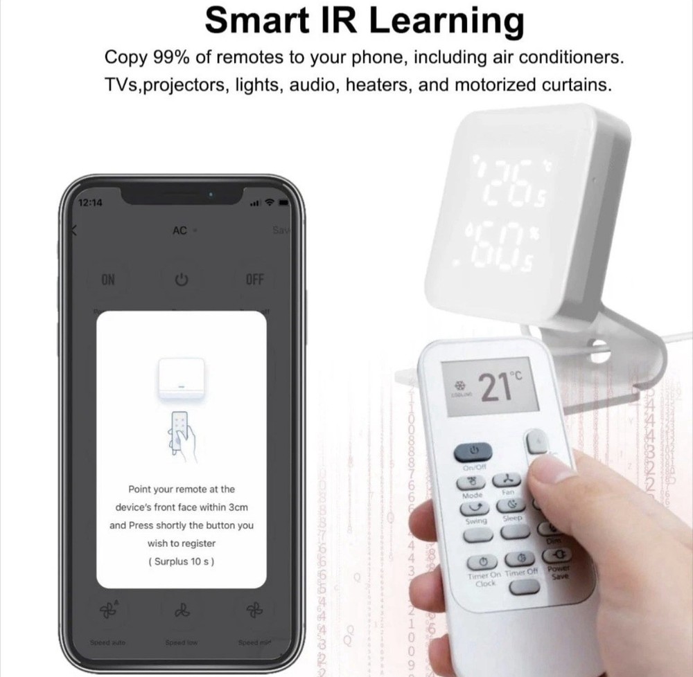 WOOX Smart Air Conditioner Controller, WiFi IR Remote Control for Mini Split OB