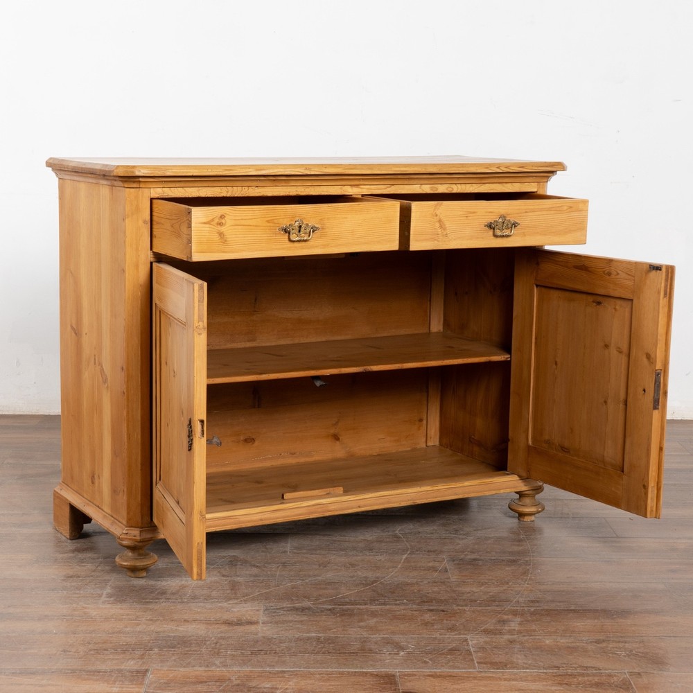 19th Century Danish Pine Sideboard Cabinet
