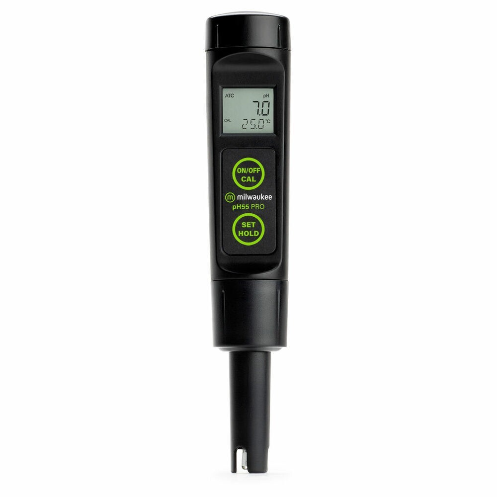 Milwaukee PH55 PRO Waterproof pH & Temperature Tester with ATC & Replaceable Pro