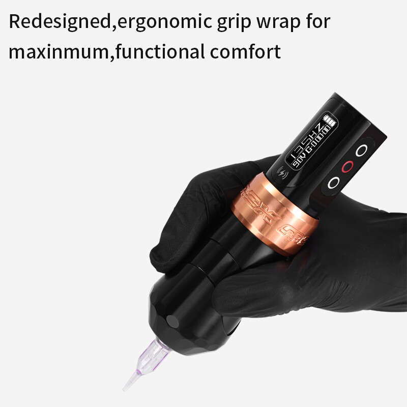 YILONG Professional Wireless Strong Motor Rotary Tattoo Machine Gun + 2 Battery