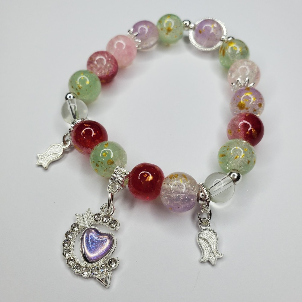 Hand crafted artisan unique gemstone bracelet