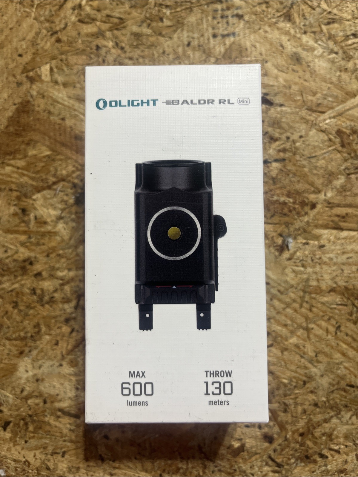 Olight Baldr RL Mini 600 Lumen Tactical Light - Black - Red Beam Laser