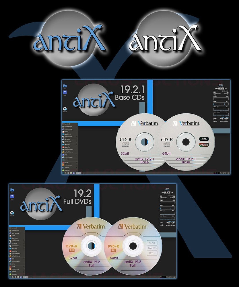 antiX Linux 19.2 CD & DVD Editions