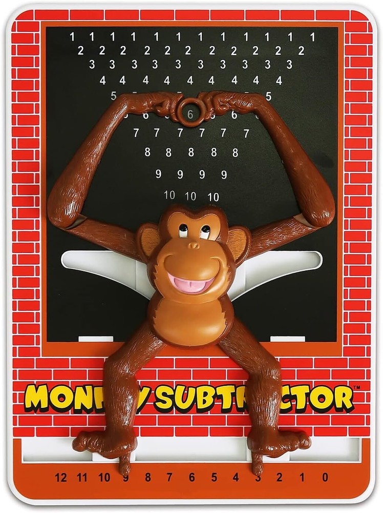 Popular Playthings Monkey Calculator Subtractor Chart Toy Educational Math Gift