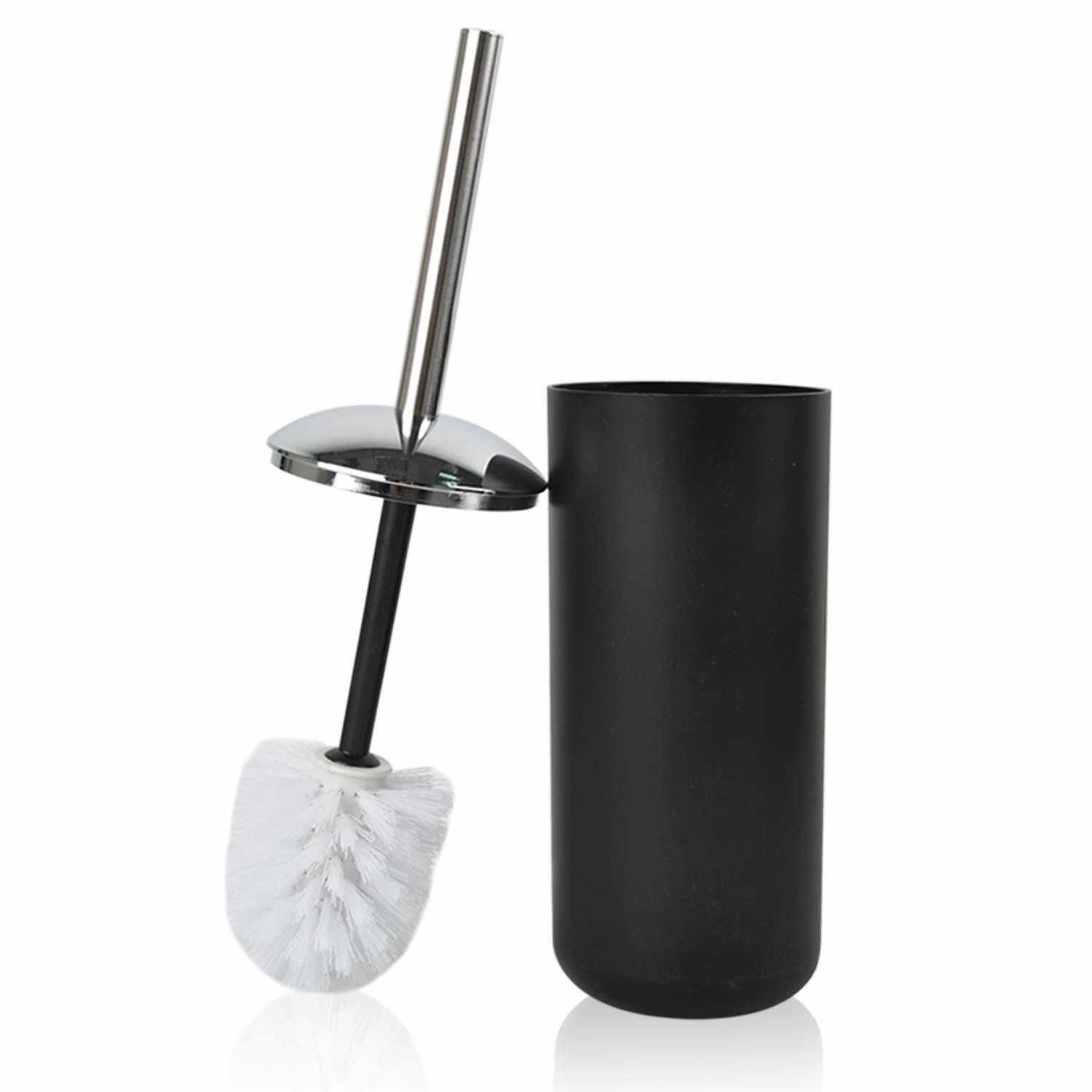 Bathroom Accessories Set 6 Piece Bath Ensemble for Decorative Countertop Black