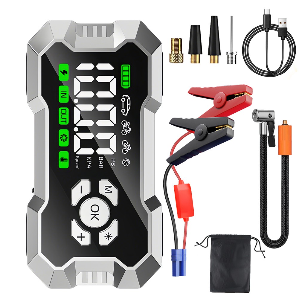 99800mAh Car Jump Starter with Air Compressor Battery Jumper Box Charger Booster