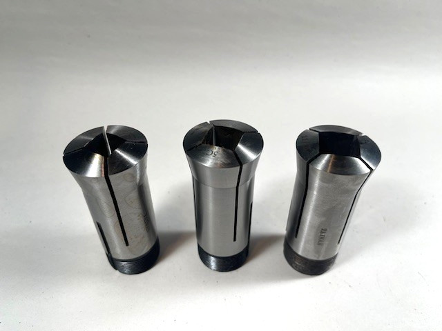 5C Square 3 piece collet set 9/16, 5/8", 11/16"