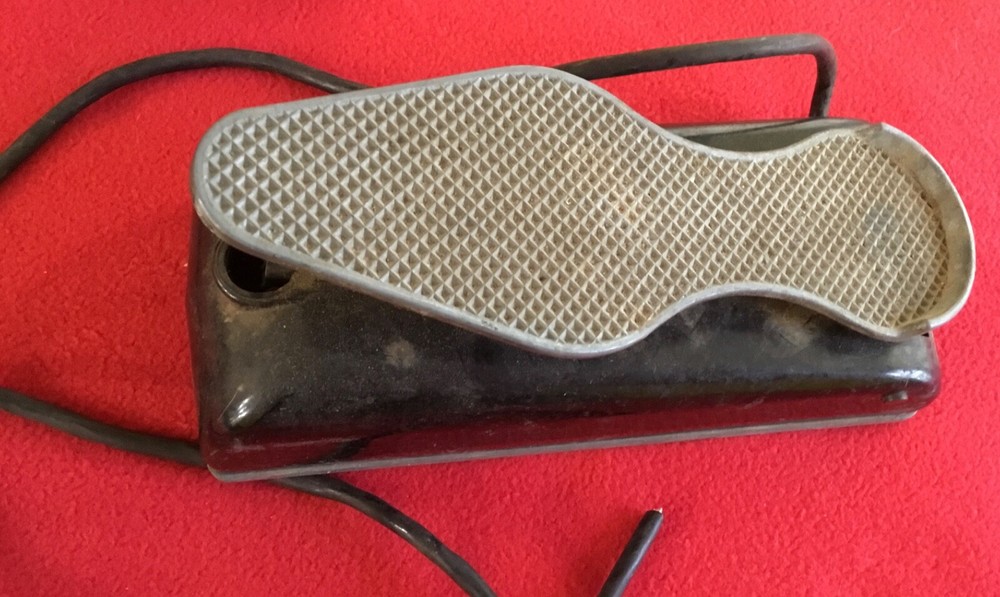 Foot control pedal. vintage
