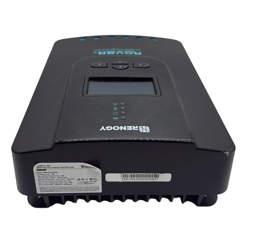 Renogy Rover LI 40A MPPT Solar Charge Controller RNG-CTRL-RVR40 Bluetooth Ready