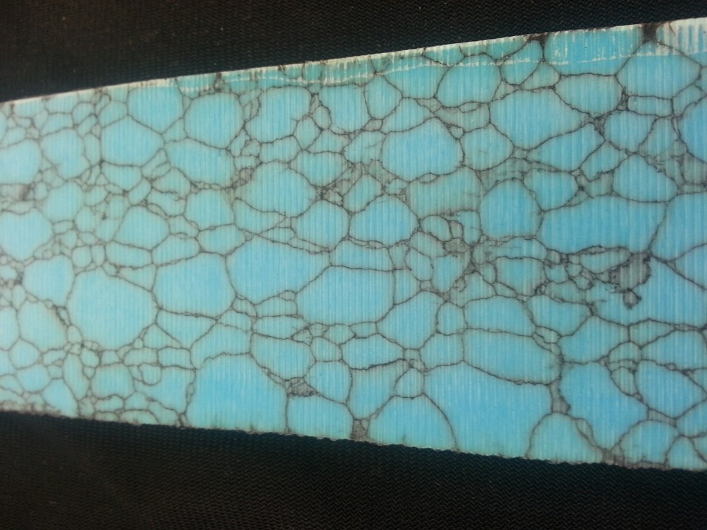 1 Reconstituted Turquoise Gemstone for pool cue / knife handle inlay work