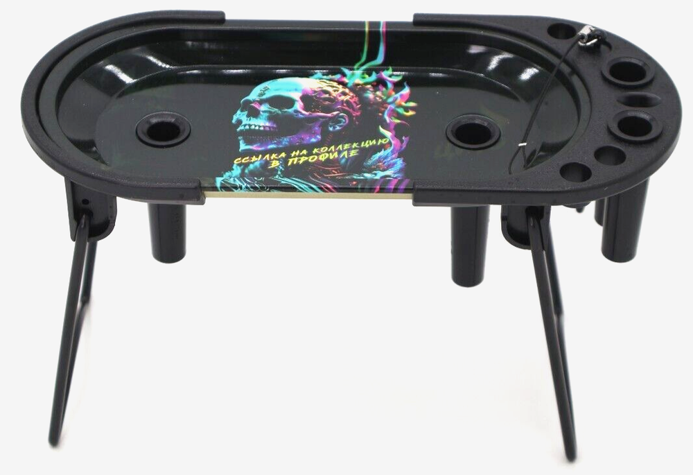 Ultimate Portable Rolling Tray Foldable Design Cone Loading Acesory Rack Durable