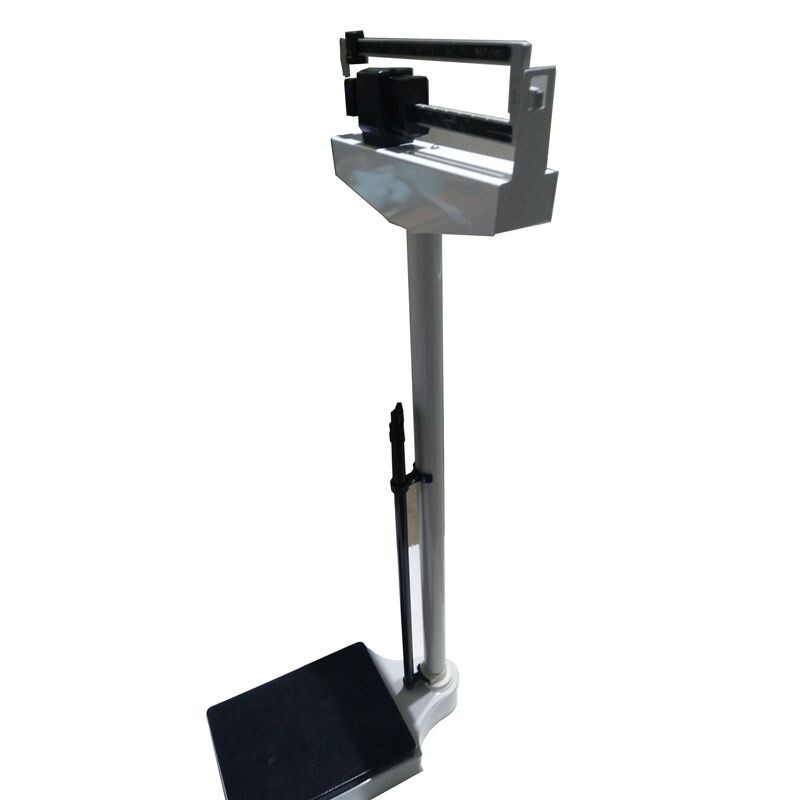 Double Scale Height & Weight Scale Pull Rod Physician Mechanical Scale 400 lb
