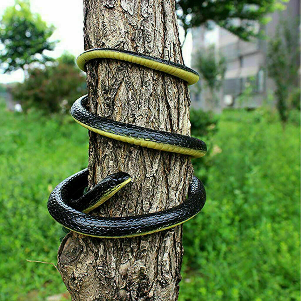 Fake Realistic Snake Lifelike Real Scary Rubber Toy Prank Party Joke For Garden