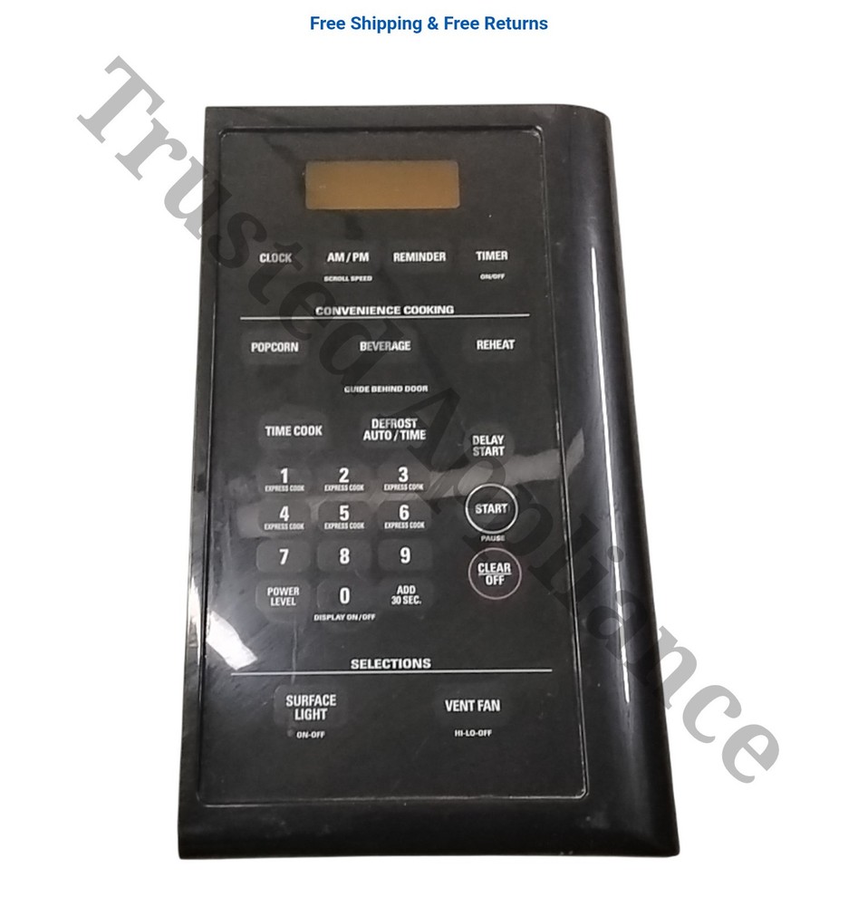 Microwave Control Panel Console A44N780301-01 Black