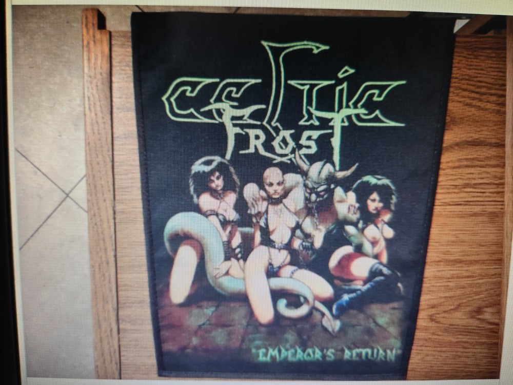 CELTIC FROST, EMPEROR'S RETURN, SEW ON SUBLIMATED LARGE BACK PATCH