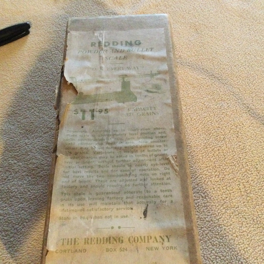 redding powder And Bullet Scale