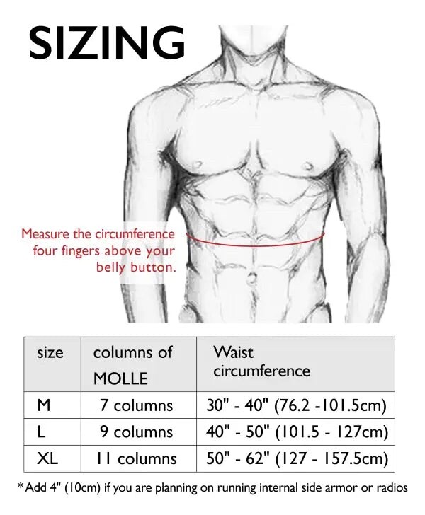 Agilite Warfighter Plate Carrier - Cummerbund – Medium - Multicam