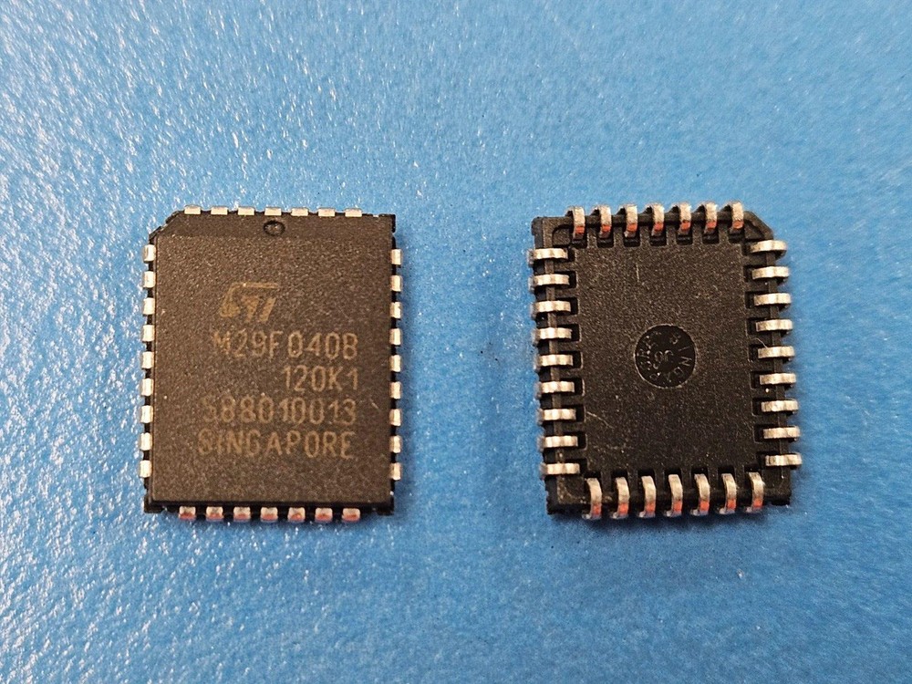 (5PCS) M29F040B-120K1 Flash, 512KX8, 90ns, PLCC-32