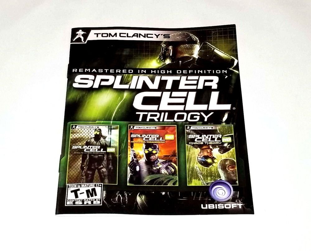 Splinter Cell Trilogy Manual Instruction Booklet ONLY!!! PS3