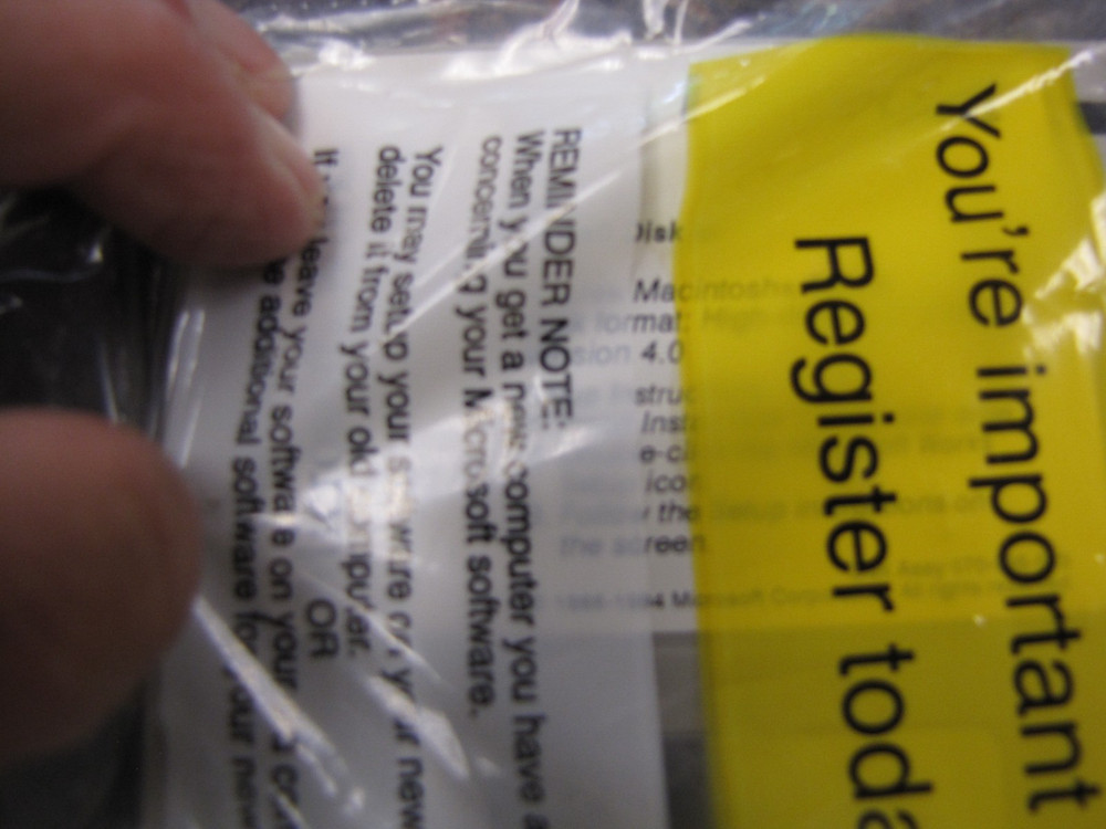 Vintage Microsoft Works Version 4.0 3.5" Disk Only - New Sealed - MC12