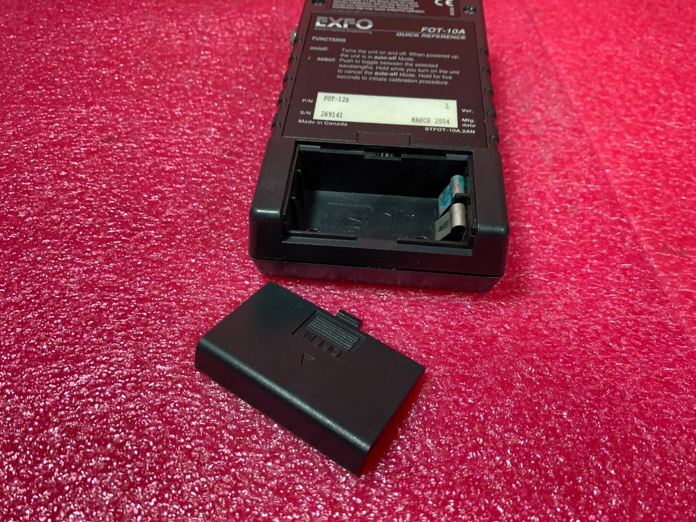 Exfo Fiberoptic Tester Model FOT-10A