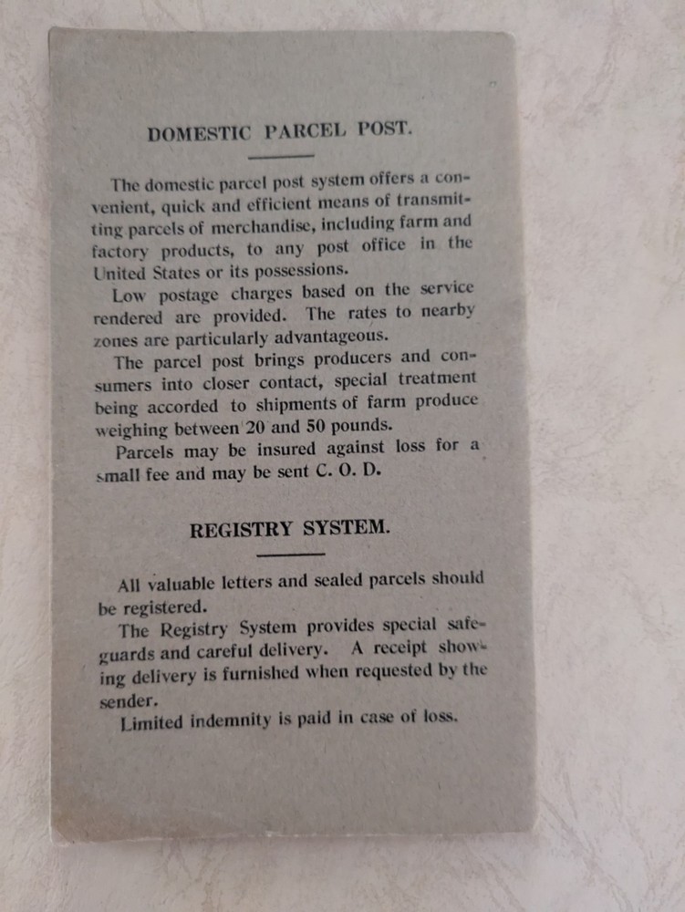 Postal Information ( July, 1914 ) 7th Edition - POST OFFICE DEPARTMENT USA