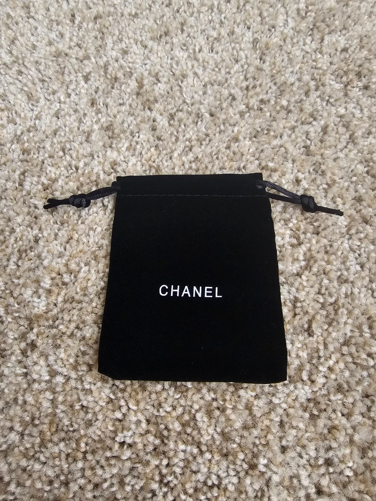 "EMPTY BOX SET" Chanel Gift Set Bag, Velvet Jewelry Pouch, Flower & Ribbon Set