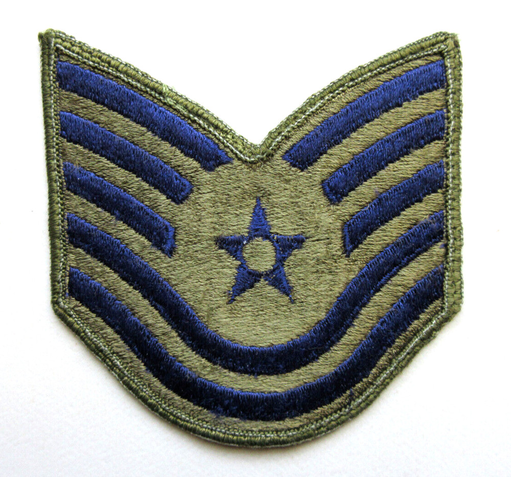 U.S. AIR FORCE TECHNICAL SERGEANT INSIGNIA STRIPES RANK MILITARY UNIFORM PATCH