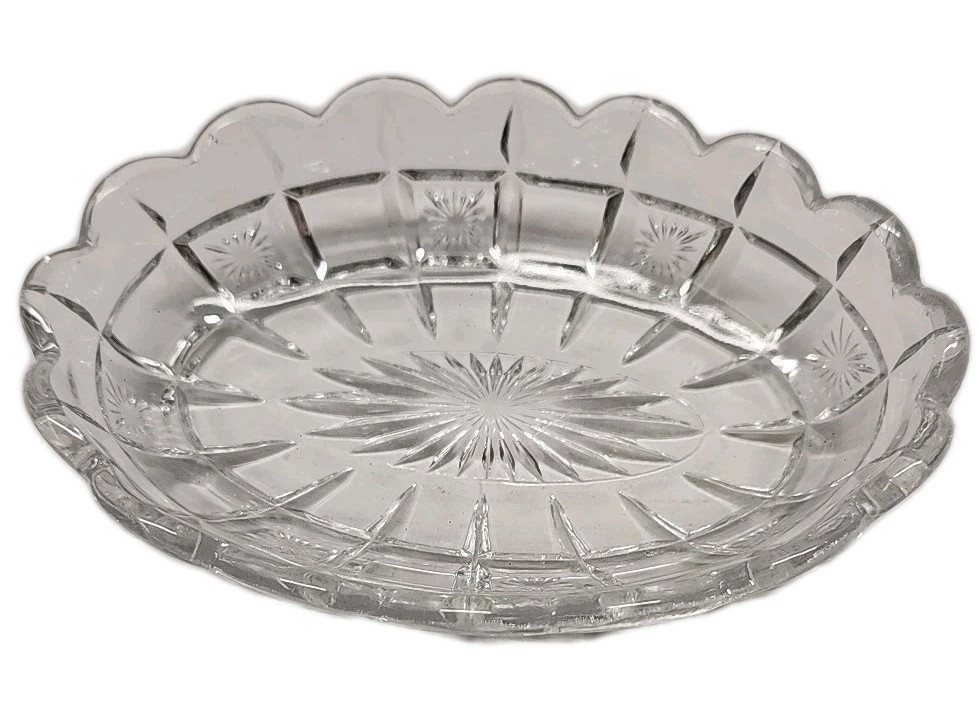lead crystal Rellish dish
