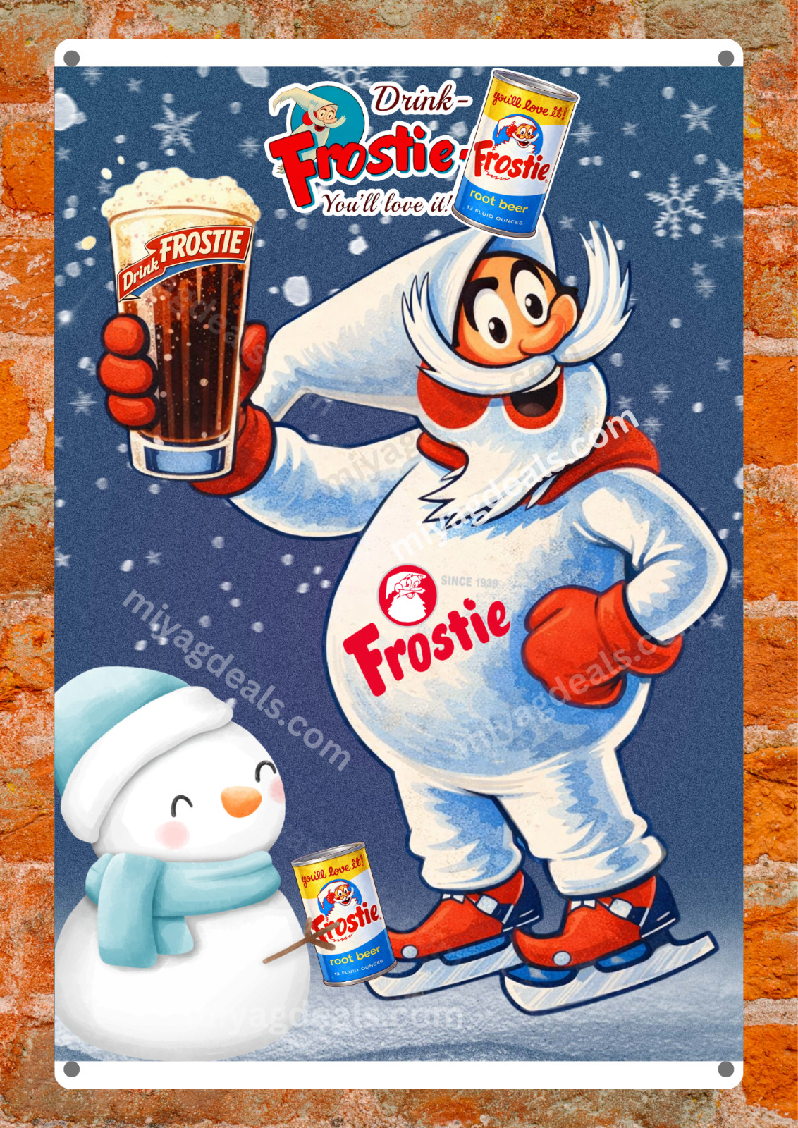 King Of Beers Sydney Sweeney Metal Poster Sign Bar Garage Wall Decor Read Des