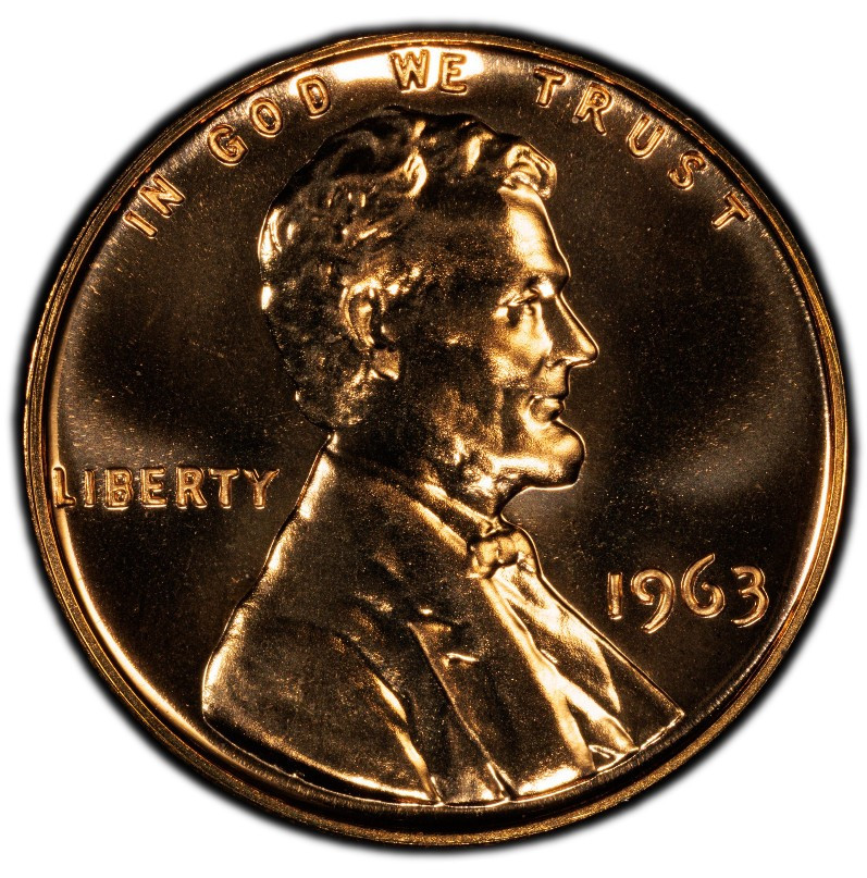 1963 P Proof Lincoln Memorial Cent 1C