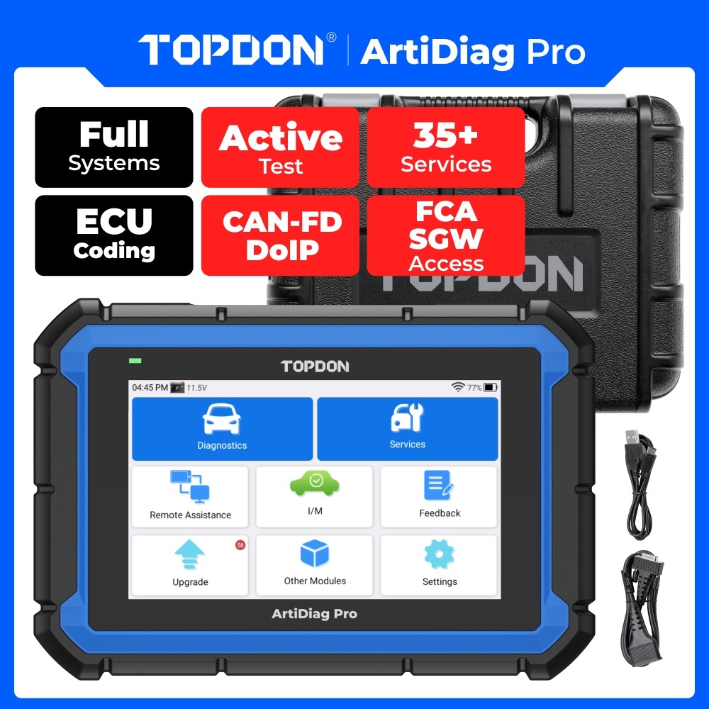 2026 TOPDON AD Pro V2.0 Car Diagnostic OBD2 Code Scanner Full System Coding