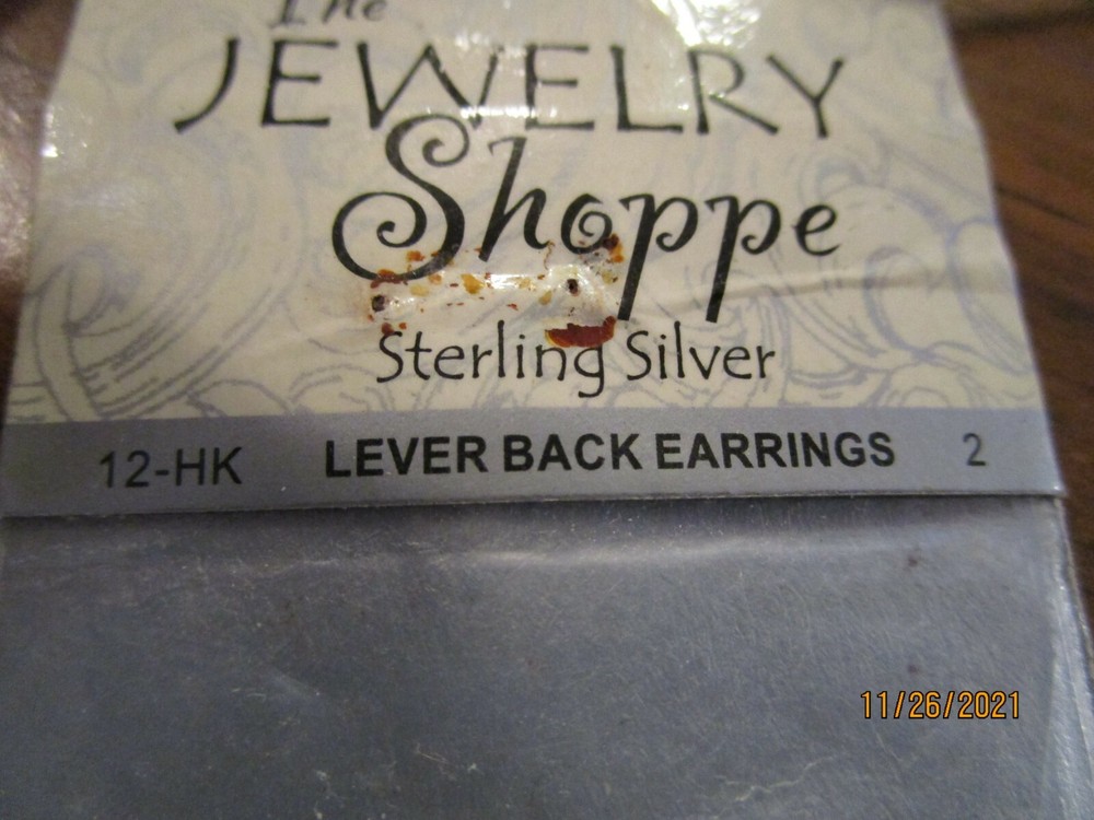 Sterling Silver lever back earrings